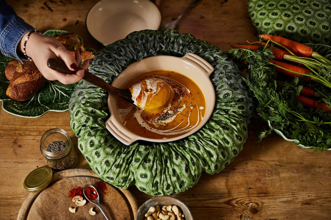Gulrot og smørbønne(limabønne) suppe!