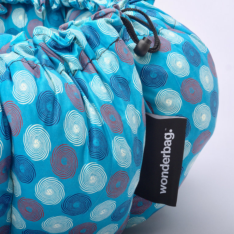 Wonderbag blå sirkler -medium